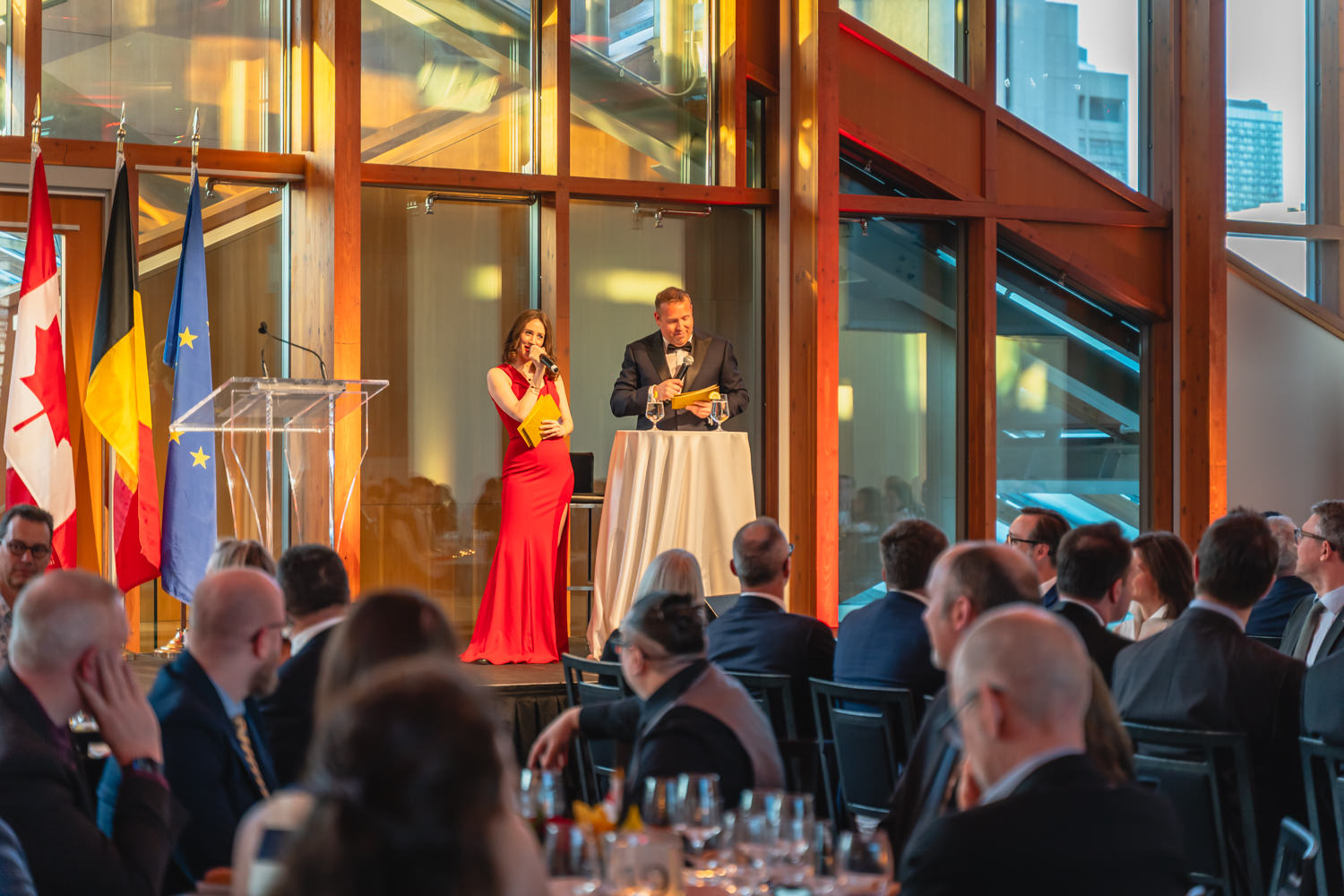 BCBC Gala hosts presenting awards