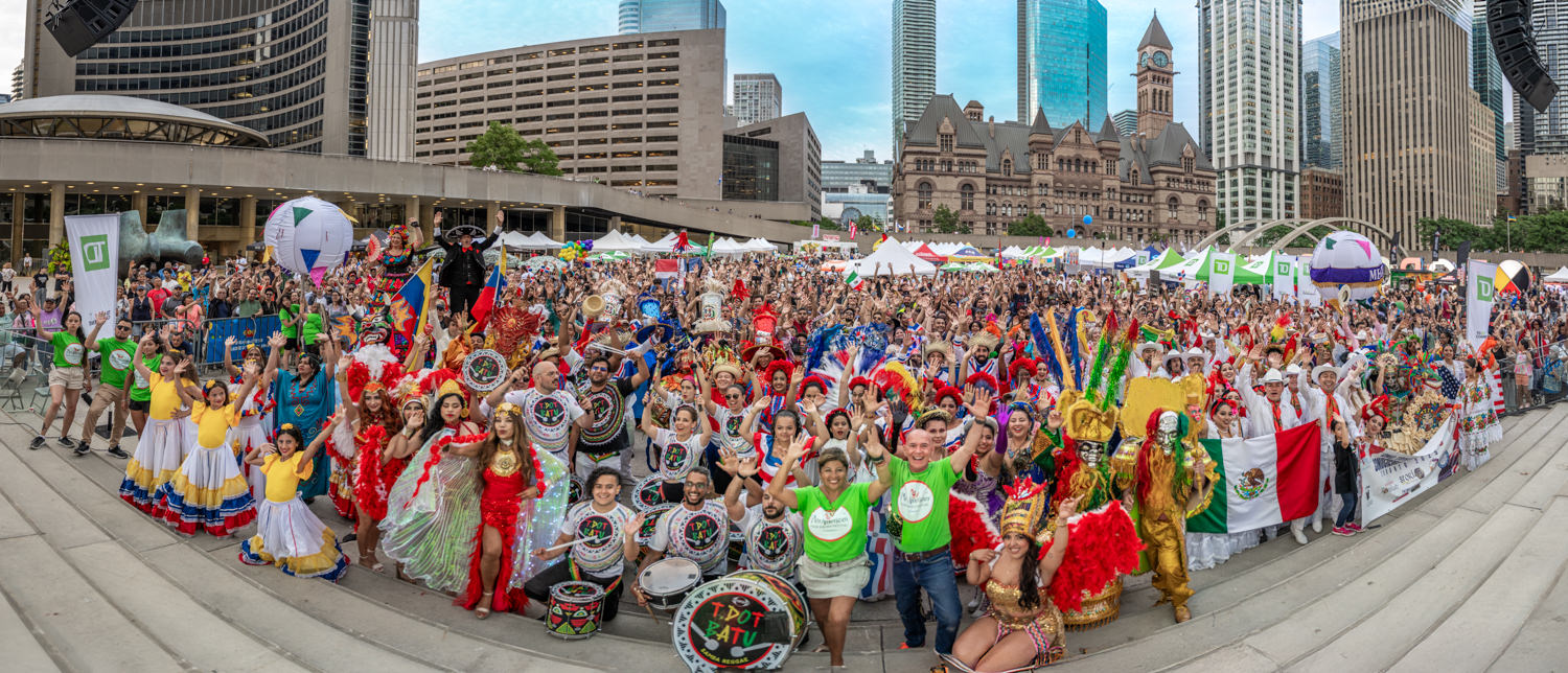 Performers and organizers Panamerican Food Festival